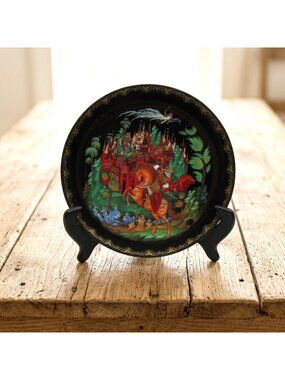 Bradex Ruslan and Ludmila Porcelain Collector Plate Gleb Lyubimov 1988 USSR